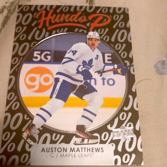 21-22 Austin Matthews Hundo P. Upper deck hp-18 - Picture 1 of 2